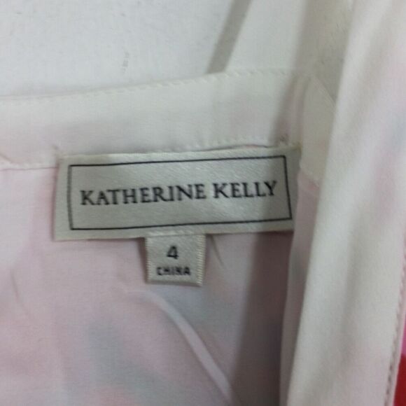 Katherine Kelly Quinn Floral Sleeveless V-Neck Pleated Dress Spring Blooms 4 NWT - Picture 11 of 13